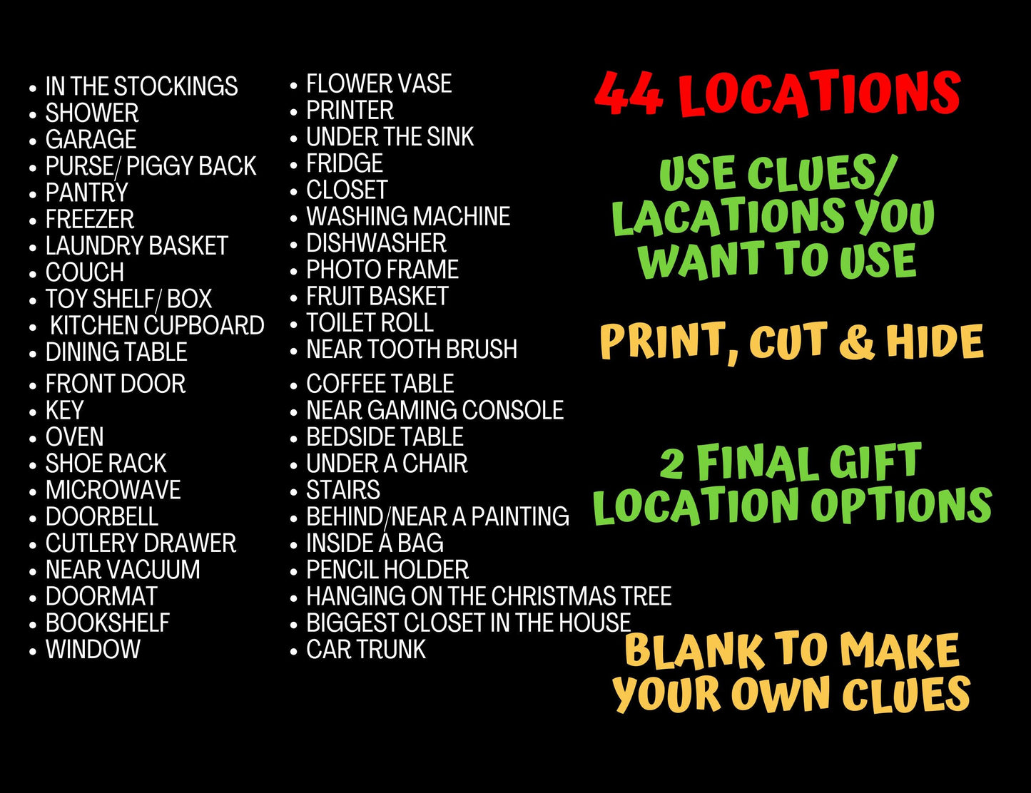 Christmas Scavenger Hunt For Kids