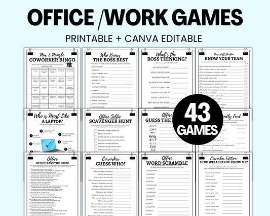 Office Games Team Building Games For Work, Icebreaker Games, Work Office Party Games