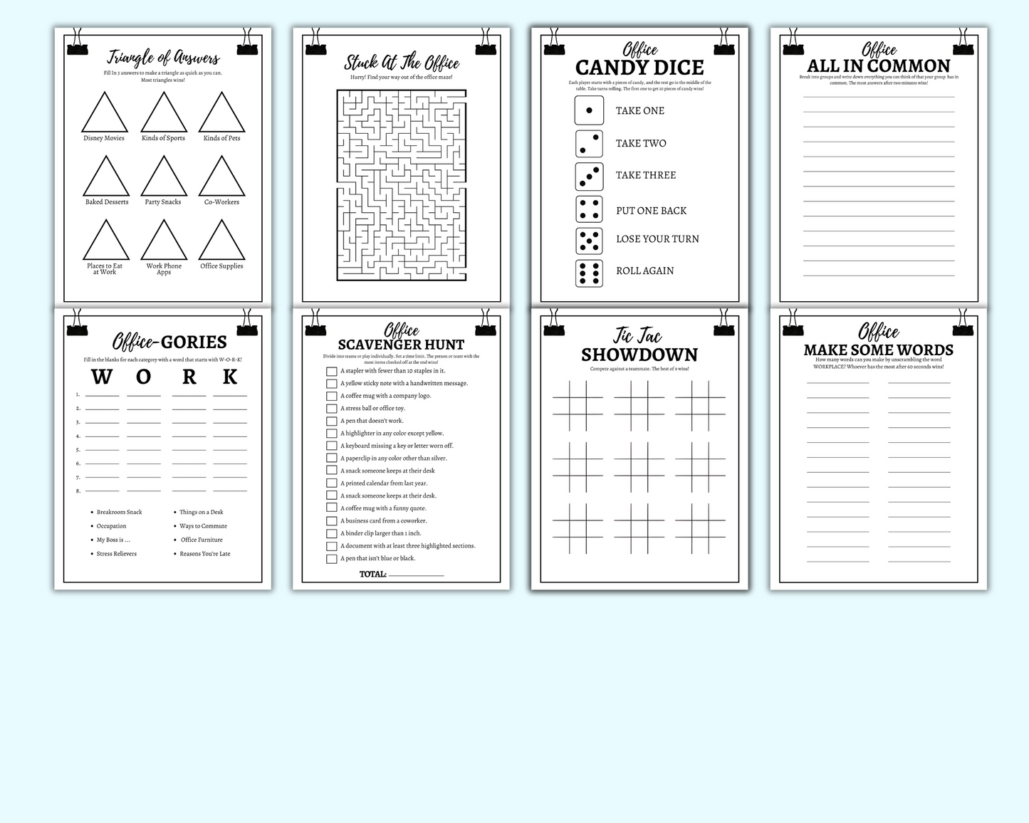 Office Games Team Building Games For Work, Icebreaker Games, Work Office Party Games
