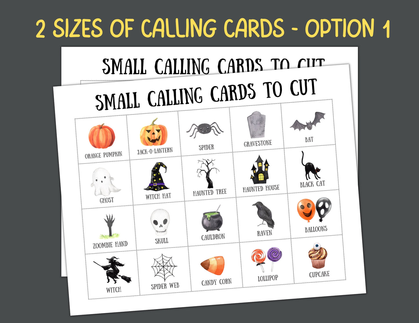 Halloween Bingo For Kids Printable, Halloween Bingo Cards, Halloween Party Games For Adults/ Kids Activity, Kindergarten Preschool Party