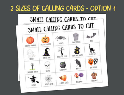 Halloween Bingo For Kids Printable, Halloween Bingo Cards, Halloween Party Games For Adults/ Kids Activity, Kindergarten Preschool Party