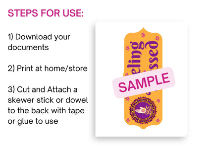 Printable Diwali Photo Props