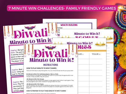 18 Printable Diwali Party Games Bundle