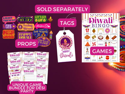 Printable Diwali Photo Props