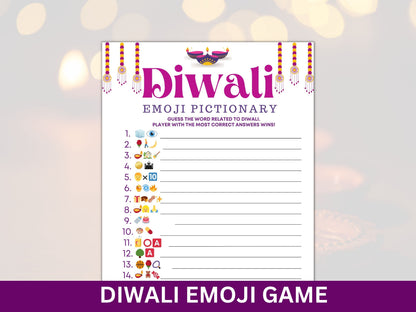 Diwali Emoji Game, Diwali Emoji Trivia