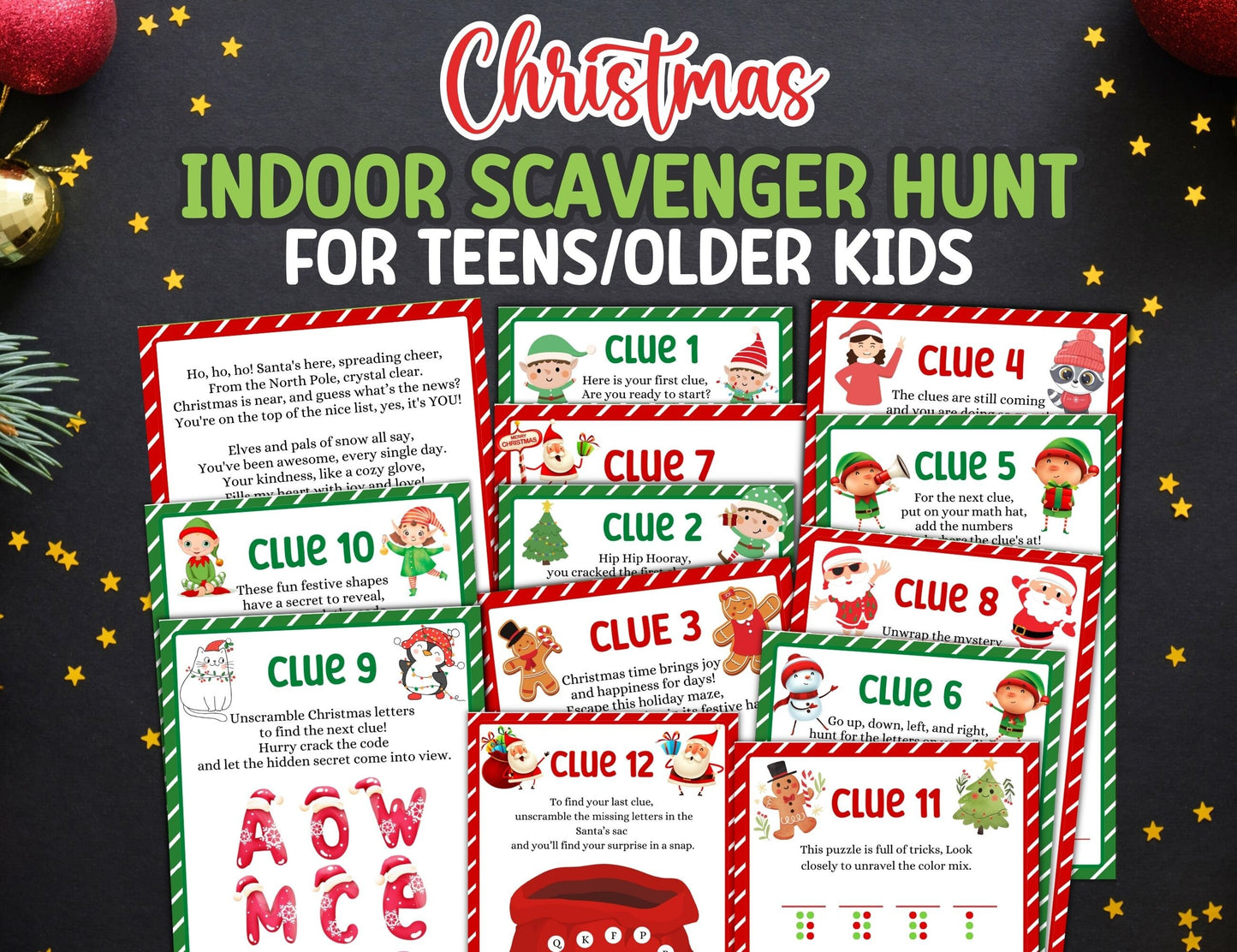 Christmas Scavenger Hunt For Teens
