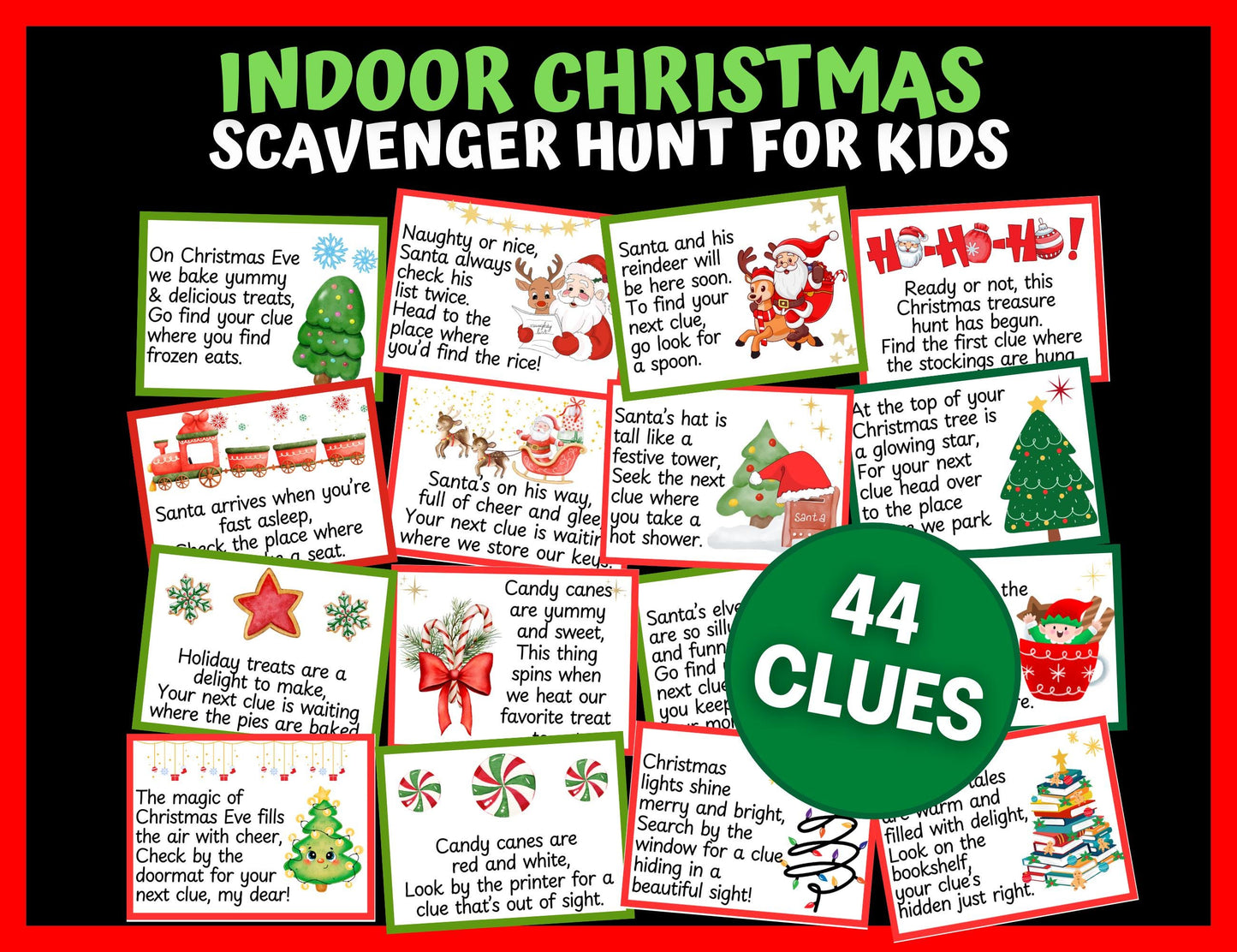 Christmas Scavenger Hunt For Kids