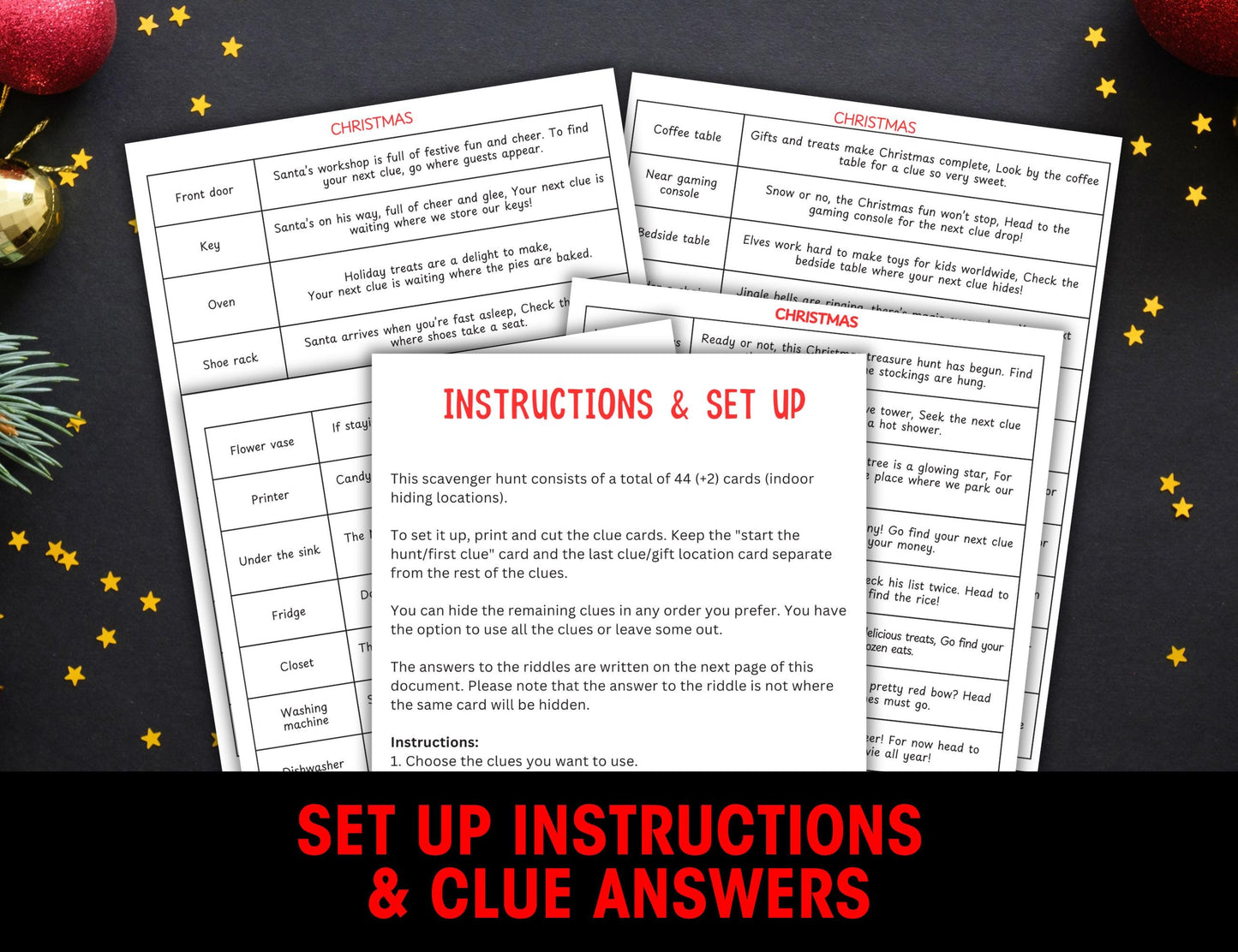 Christmas Scavenger Hunt For Kids